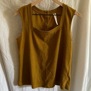 Anthropologie Square Neck Tank Top